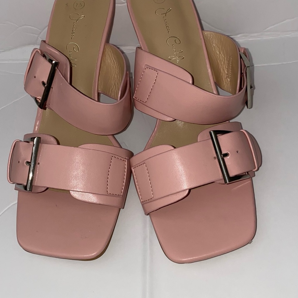 Pink Women's Sandals with Buckle Detail - Picture 8 of 8
